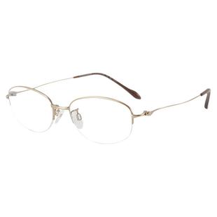 【自营】CHARMANT夏蒙女款商务近视半框钛材经典光学镜架CH38719