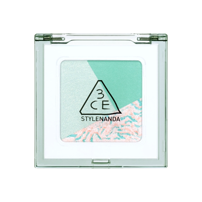 【达人直播】3CE方格眼影 三色盘猫薄荷橘棕色哑光学生淡妆 NHO