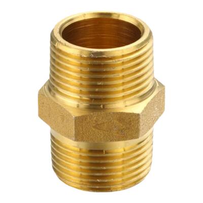 正品埃美柯黄铜国标等径外直接头