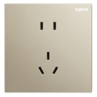 罗格朗开关插座面板逸景米兰金16a空调插电源一开五孔二三插套餐