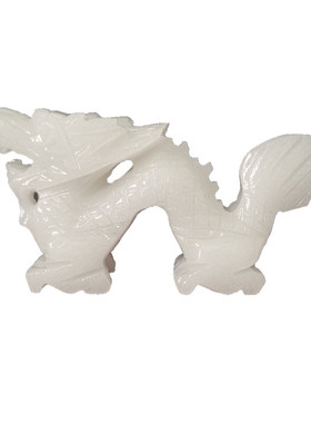 手把件十二生肖全套白色小动物