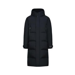 【GORE-TEX防风防水】比音勒芬冬季男士加厚保暖中长款连帽羽绒服