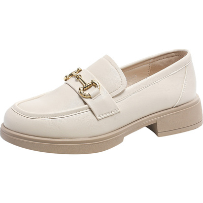 乐福鞋时尚休闲粗跟套脚