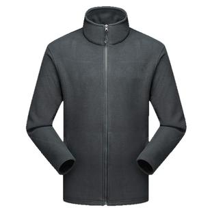 摇粒绒抓绒衣外套男户外冲锋衣内胆秋冬新款加厚保暖立领内搭绒衣