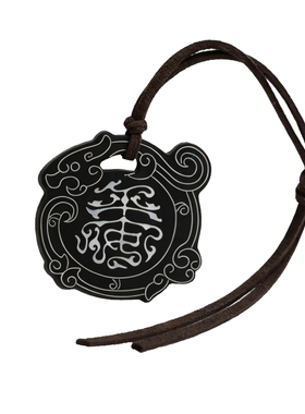 「龙纹」黑檀木手工镶嵌包挂国风钥匙扣挂件饰品高档不含包