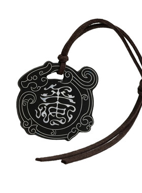 「龙纹」黑檀木手工镶嵌包挂国风钥匙扣挂件饰品不含包
