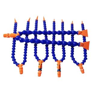 POM机床分叉吹气管万向Y形竹节管喷水降温圆嘴扁嘴冷却定型蛇形管