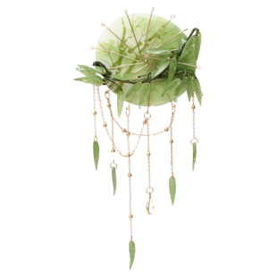 竹林与伞 热缩花簪汉服古风步摇伞簪新中式发簪旗袍盘发流苏步摇