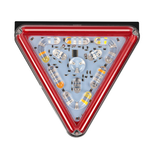 货车12v24V七彩爆闪尾灯超亮防水led挂车防追尾刹车后防雾警示灯