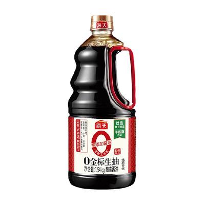 海天0添加特级金标生抽原酿酱油