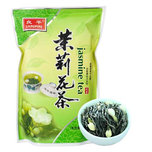 【买一送一】2026新茶良平茉莉花茶浓香型茶叶绿茶花茶两袋共500g