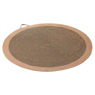 猫抓板蒲草垫耐磨不掉屑超大号猫抓垫猫玩具圆形猫窝藤编四季通用