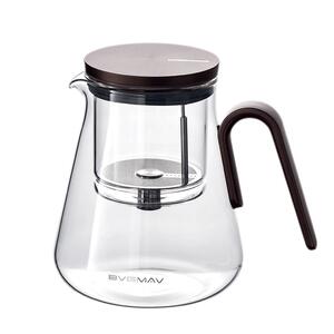 英国宝威玛泡茶壶家用茶具茶水分离滤高档烧水壶玻璃飘逸杯茶壶