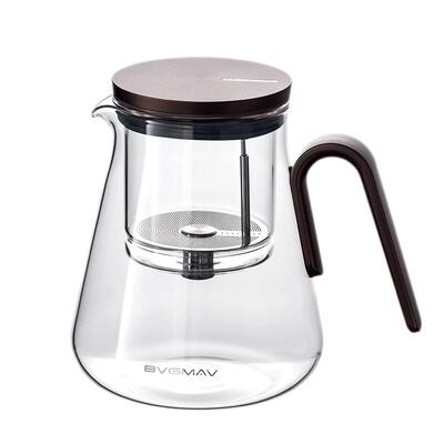 英国宝威玛泡茶壶家用茶具茶水分离滤高档烧水壶玻璃飘逸杯茶壶