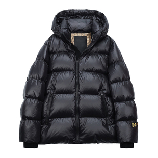 泡芙羽绒服2025年情侣短款时尚厚冬季黑金九成品衣皮翻新定制加工