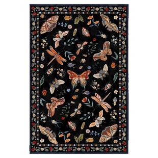 美式复古轻奢风客厅地毯沙发茶几地垫卧室床边大面积全铺加绒地毯