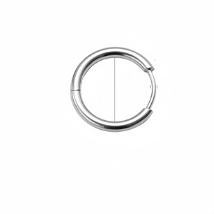 不掉色简约素圈耳环医用级钛钢冷淡风小众设计高级感圈耳骨钉耳洞