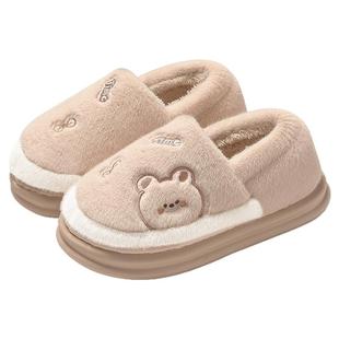 棉拖鞋女士秋冬季包跟2025新款室内家居防滑保暖毛毛加绒棉鞋外穿