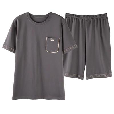 香蜜闺秀睡衣男士2025新款春款纯棉大码可外穿夏季短袖家居服套装