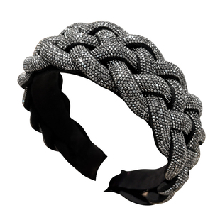 秋冬新款高级感水钻发箍女洋气时尚百搭发卡日常外戴洗脸压发头箍