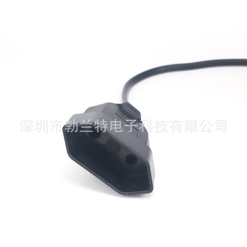 欧规两插公母延长线欧度电源线台灯EU纯铜0.752弯平方标插座90芯
