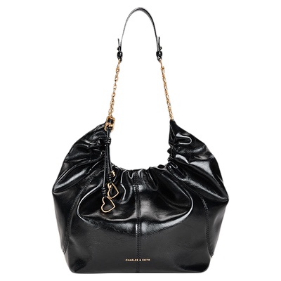 CHARLES&KEITH油蜡皮托特包hobo