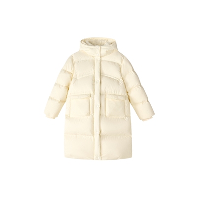 笛莎童装女童羽绒服保暖秋冬装中大童宝宝儿童加厚中长款极寒外套