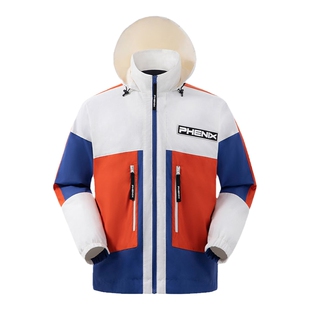 phenix菲尼克斯户外冲锋衣拼色休闲防水夹克骑行登山服防风外套