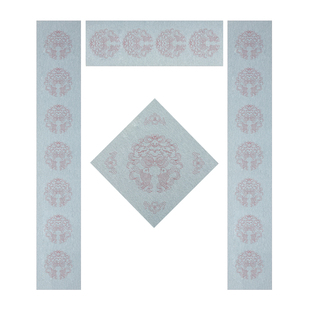 梅林笔庄春联水写布练毛笔字对联练字专用水写书法布练习布初学清水五言七言空白福字斗方斗笔描红对联纸套装