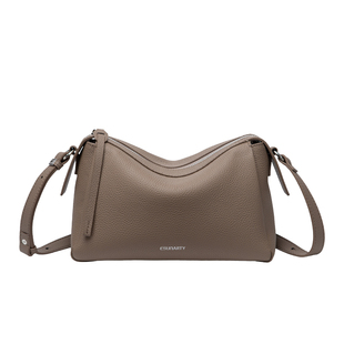 真皮女士斜挎包2025新款秋冬季通勤枕头包高级感大容量女款单肩包