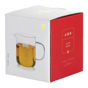 大益茶具正益玻璃公道杯手工耐热320ml家用功夫茶具配件益工坊