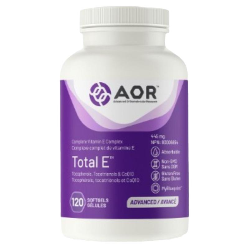 加拿大 AOR Total E 8种全谱维生素E 特别添加辅酶Q10 120粒