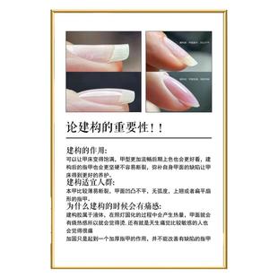 美甲建构海报展示美睫店挂画纹绣广告图片美容院装饰画眉眼唇贴画