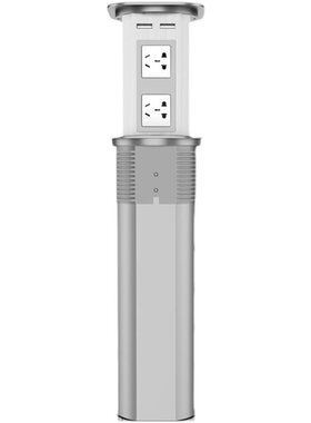 电动升降桌面插座USB 无线充电厨房办公书房会议桌隐藏式橱柜排插