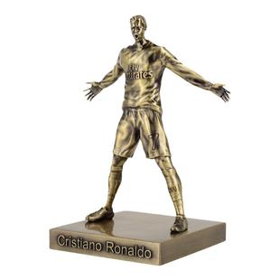 木公开物世界杯葡萄牙队C罗手办公仔进球庆祝动作铜像摆件