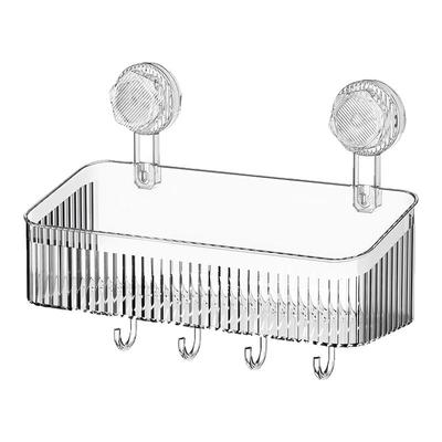 吸盘置物架厨房浴室卫生间免打孔壁挂式墙上收纳神器洗漱台收纳盒