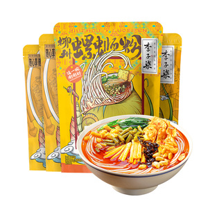 李子柒螺蛳粉柳州螺狮粉330g爆椒酸笋256g组合广西特产米粉速食by