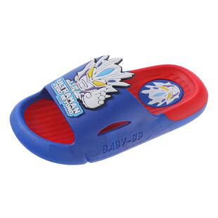 正版无限赛罗儿童拖鞋夏季浴室防滑家居男童中大童宝宝小孩凉拖鞋