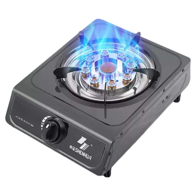 申花煤气灶单灶家用液化气灶燃气灶节能台式猛火单个老式炉具