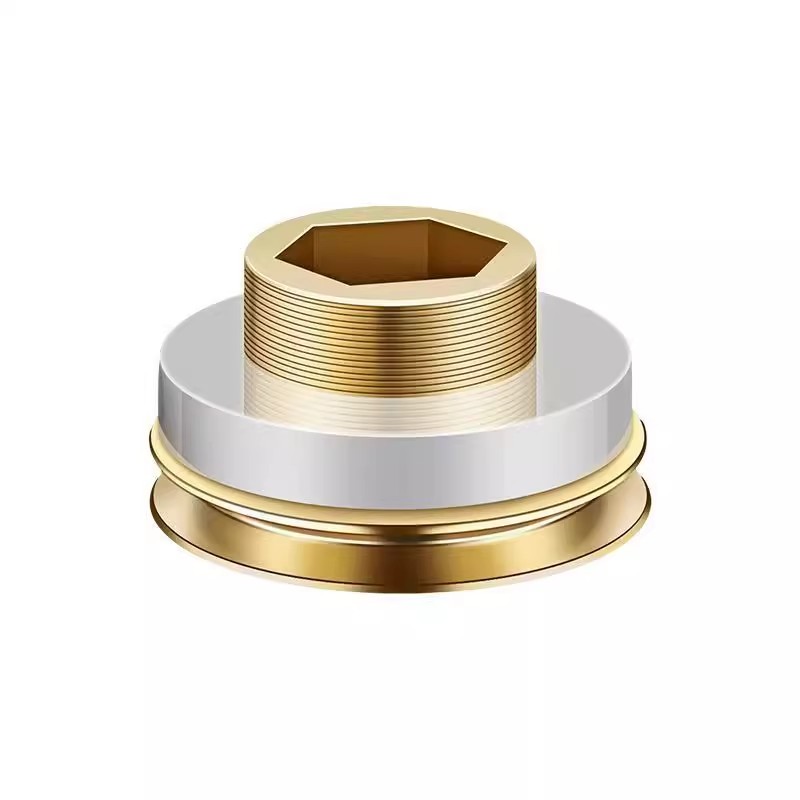 黄铜水暖垫片免生料带水龙头带防漏水生胶角阀配件密封圈黄铜垫圈