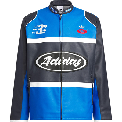 Adidas/阿迪达斯正品三叶草男士摩托拼接拼接棒球服JM8032