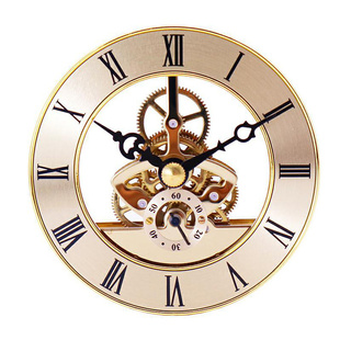 直径86mm金属镂空透视机芯个性铁艺座钟镶嵌式钟芯钟头