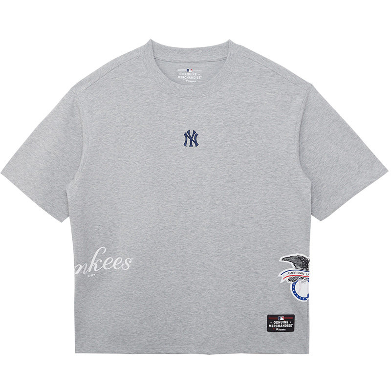 MLB x FANATICS联名休闲短袖T恤男女款NY时尚潮流半袖2026夏新款