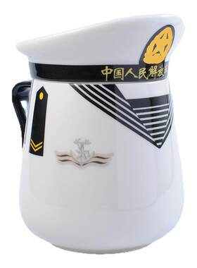 澜小艨陶瓷杯创意海军水兵纪念杯