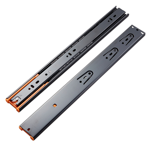 橱星型材专用滑轨抽屉三节轨阻尼缓冲轨道滑静音反弹轨道柜拉篮轨