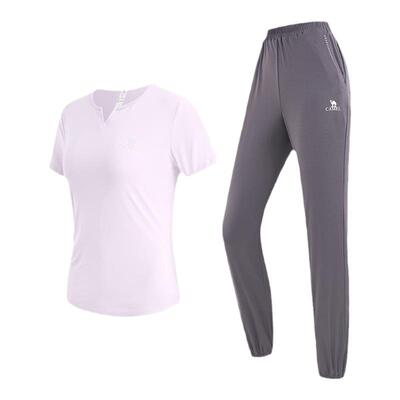 骆驼瑜伽外套女运动健身两件套