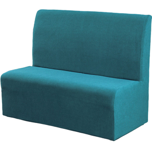 弹力通用无扶手卡座沙发套罩全包万能套垫笠奶茶店咖啡厅商用盖布