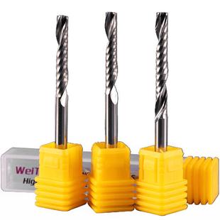 威特5A钨钢4mm单刃螺旋铣刀单刃铣刀数控雕刻机刀头密度板切割刀