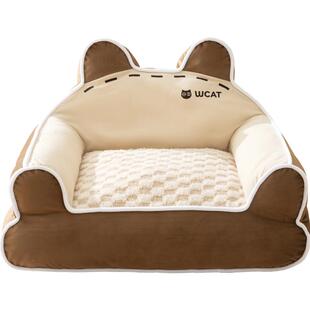 猫窝猫沙发半封闭式布艺沙发猫床超大狗窝可水洗宠物床多猫家庭用
