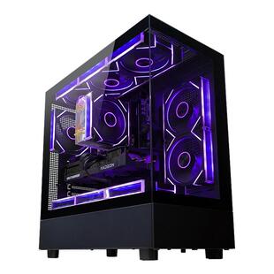 顺丰包邮】 瀚铠AMD锐龙R5 5600/9060XT/7650GRE/6500XT高配电竞游戏直播AI设计剪辑DIY组装主机全套配件322